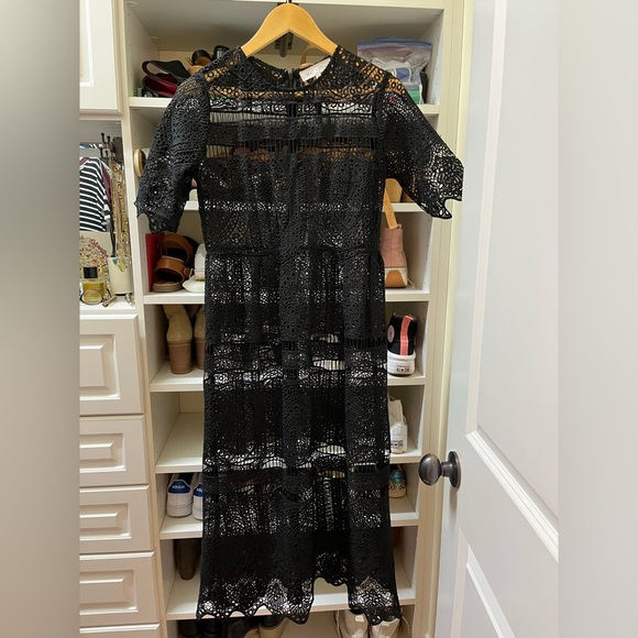 Brass & Roe Black Layered Dress, Size S. - Picture 3 of 6